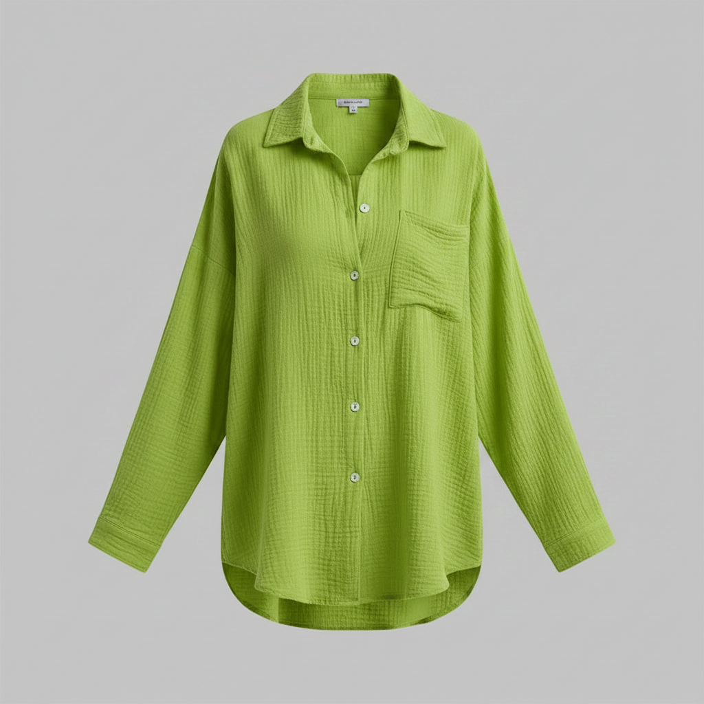 Camicetta Donna Oversize in Mussola | Blusa Casual Estiva