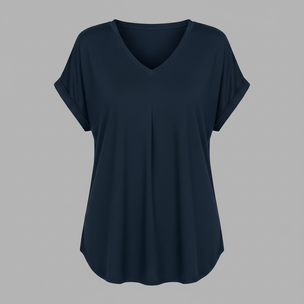 Top Donna Plissettato | Elegante Top Estivo con Maniche Corte