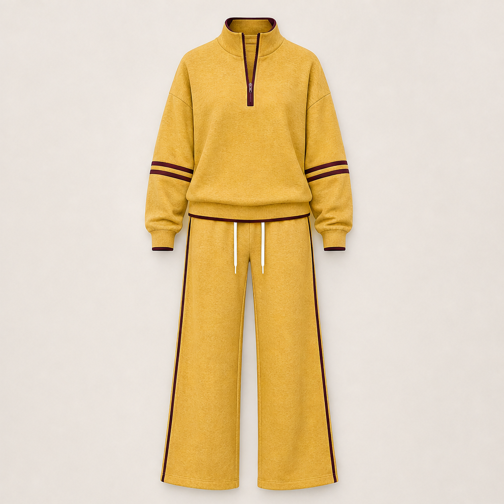 Varsilo – Completo Due Pezzi con Mezza Zip Yellow