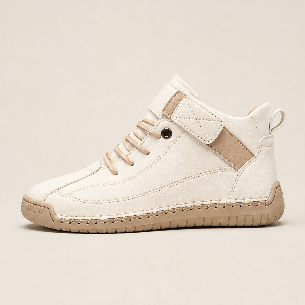 Geraldine – Sneakers Ortopediche in Pelle White