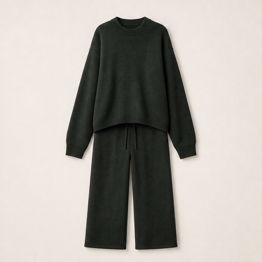 Mornavi – Maglione Oversize a Maglia Dark Green