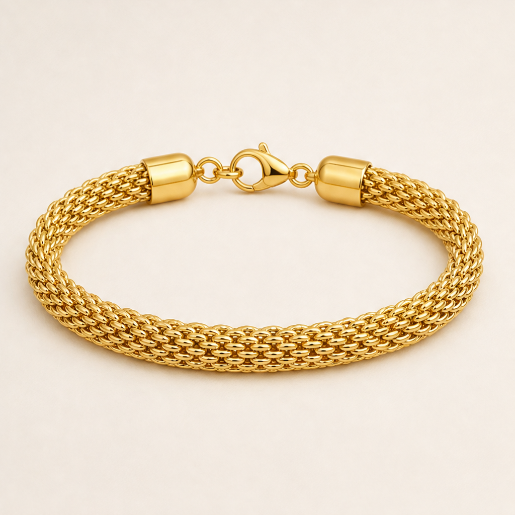 Maregia – Bracciale a Maglia Milano Placcato Oro 14K Gold