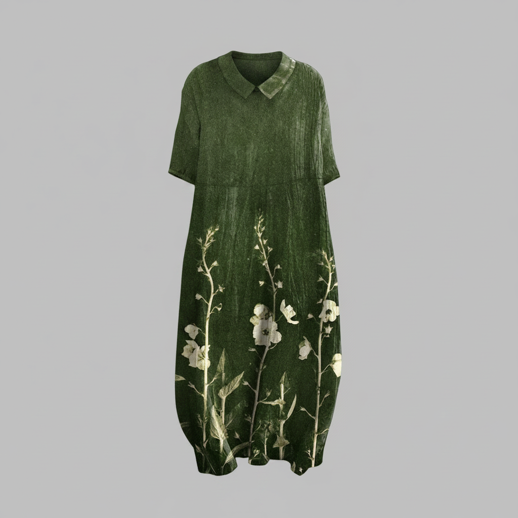Abito Floreale Estivo Donna Midi Scollo a V | Abbigliamento Donna