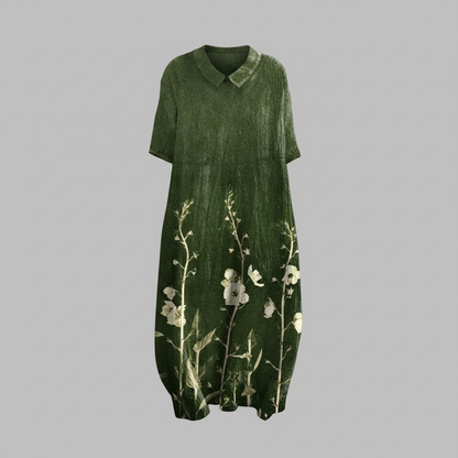 Abito Floreale Estivo Donna Midi Scollo a V | Abbigliamento Donna