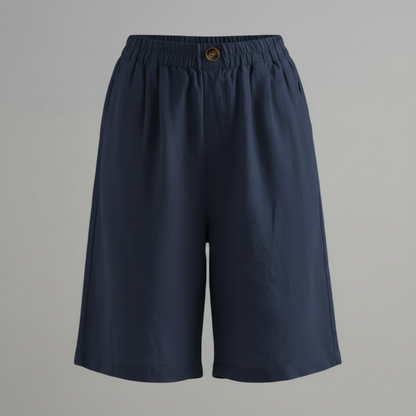 Bermuda Donna Vita Elastica Taglio Rilassato Estate