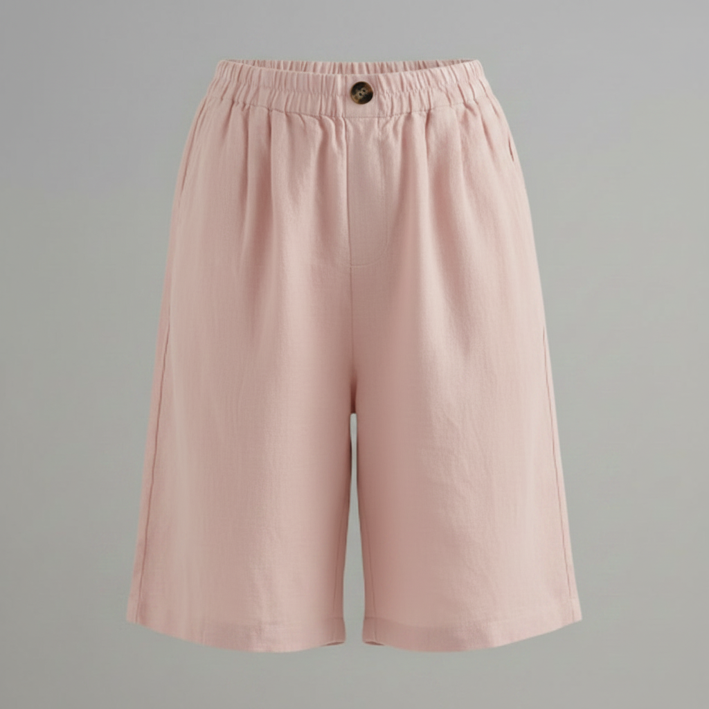 Bermuda Donna Vita Elastica Taglio Rilassato Estate