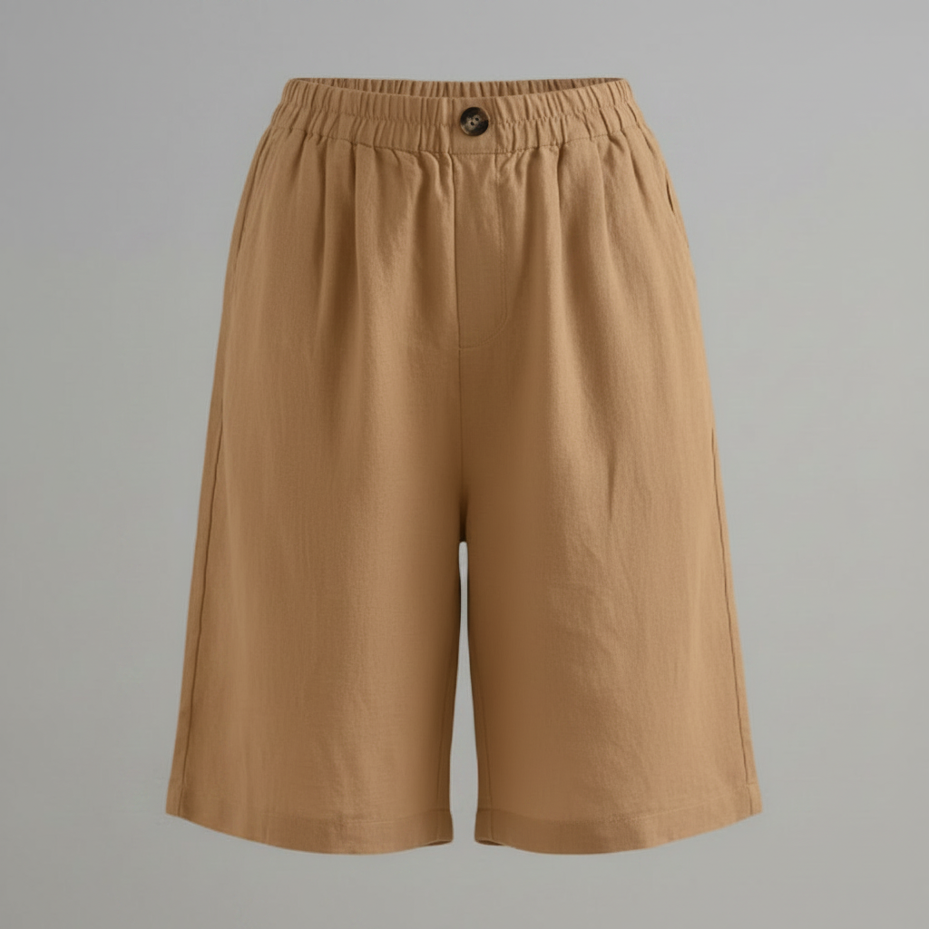 Bermuda Donna Vita Elastica Taglio Rilassato Estate