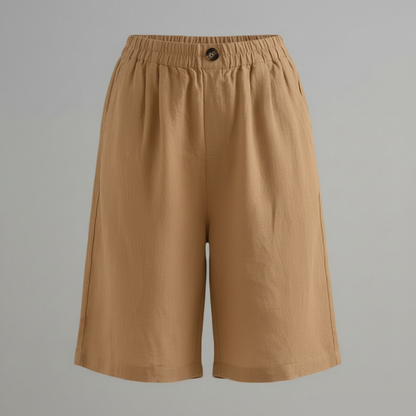 Bermuda Donna Vita Elastica Taglio Rilassato Estate