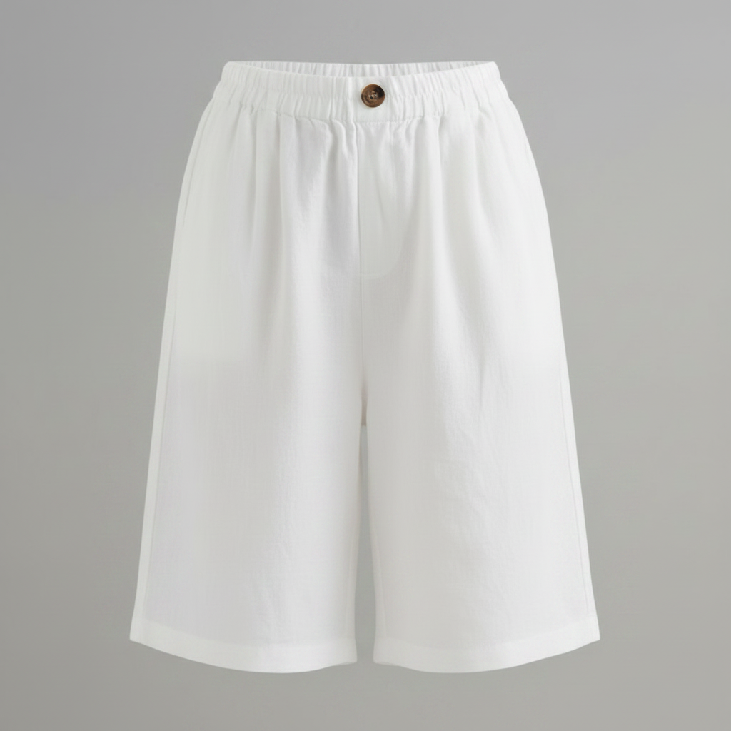 Bermuda Donna Vita Elastica Taglio Rilassato Estate