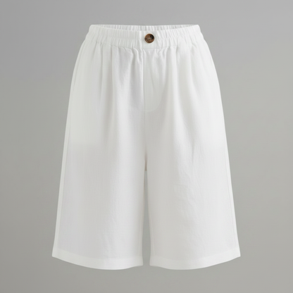 Bermuda Donna Vita Elastica Taglio Rilassato Estate