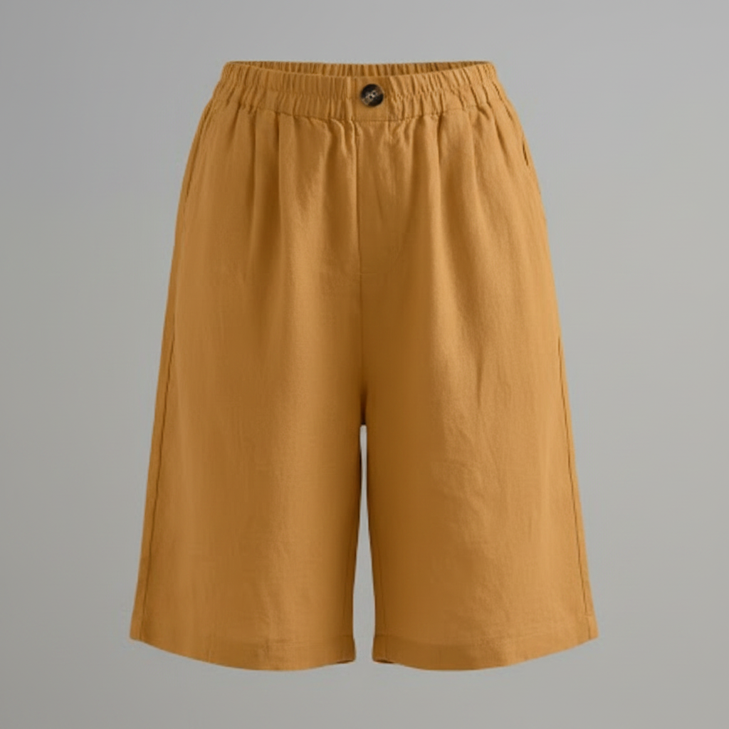Bermuda Donna Vita Elastica Taglio Rilassato Estate