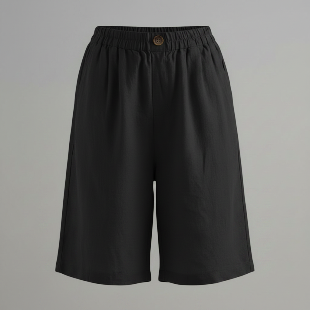 Bermuda Donna Vita Elastica Taglio Rilassato Estate