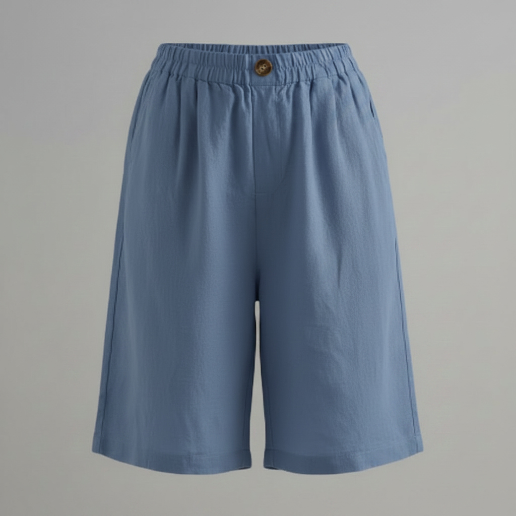 Bermuda Donna Vita Elastica Taglio Rilassato Estate