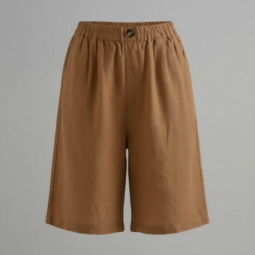 Bermuda Donna Vita Elastica Taglio Rilassato Estate