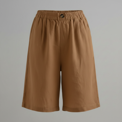 Bermuda Donna Vita Elastica Taglio Rilassato Estate