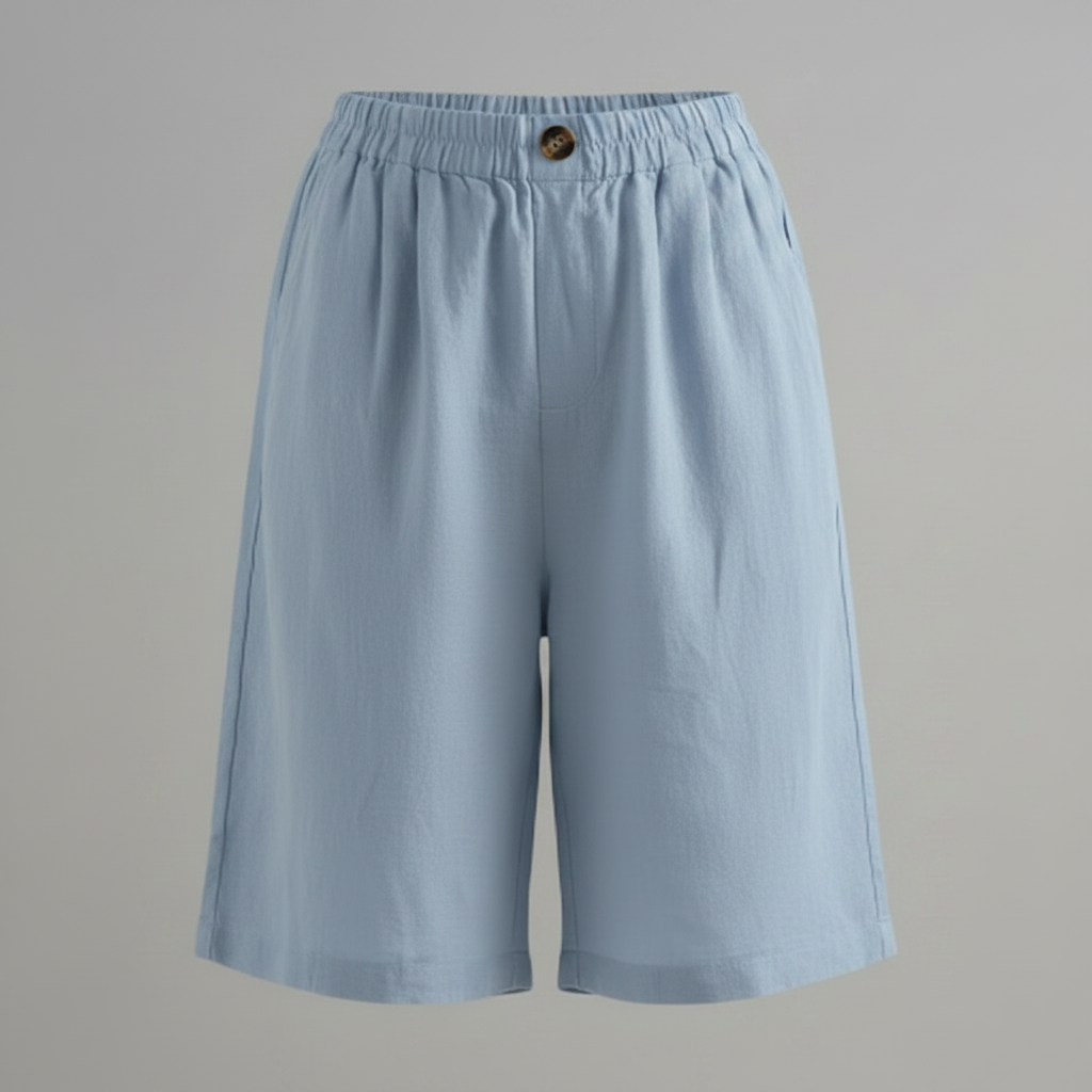 Bermuda Donna Vita Elastica Taglio Rilassato Estate