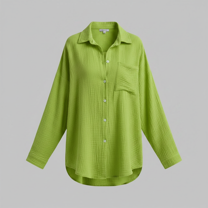 Camicetta Donna Oversize in Mussola | Blusa Casual Estiva