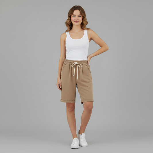 Pantaloncini Estivi Donna | Shorts Ampi con Vita Elastico