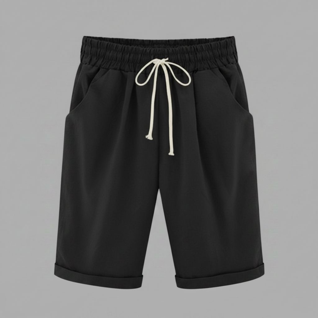 Pantaloncini Estivi Donna | Shorts Ampi con Vita Elastico