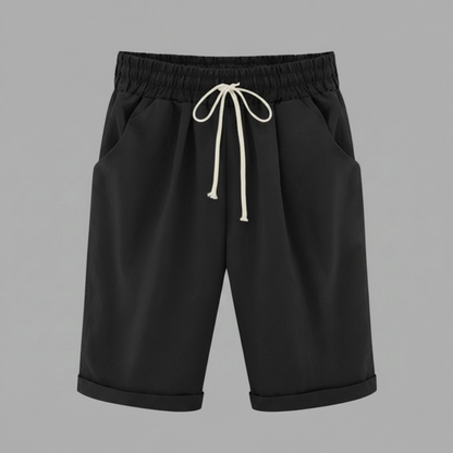 Pantaloncini Estivi Donna | Shorts Ampi con Vita Elastico