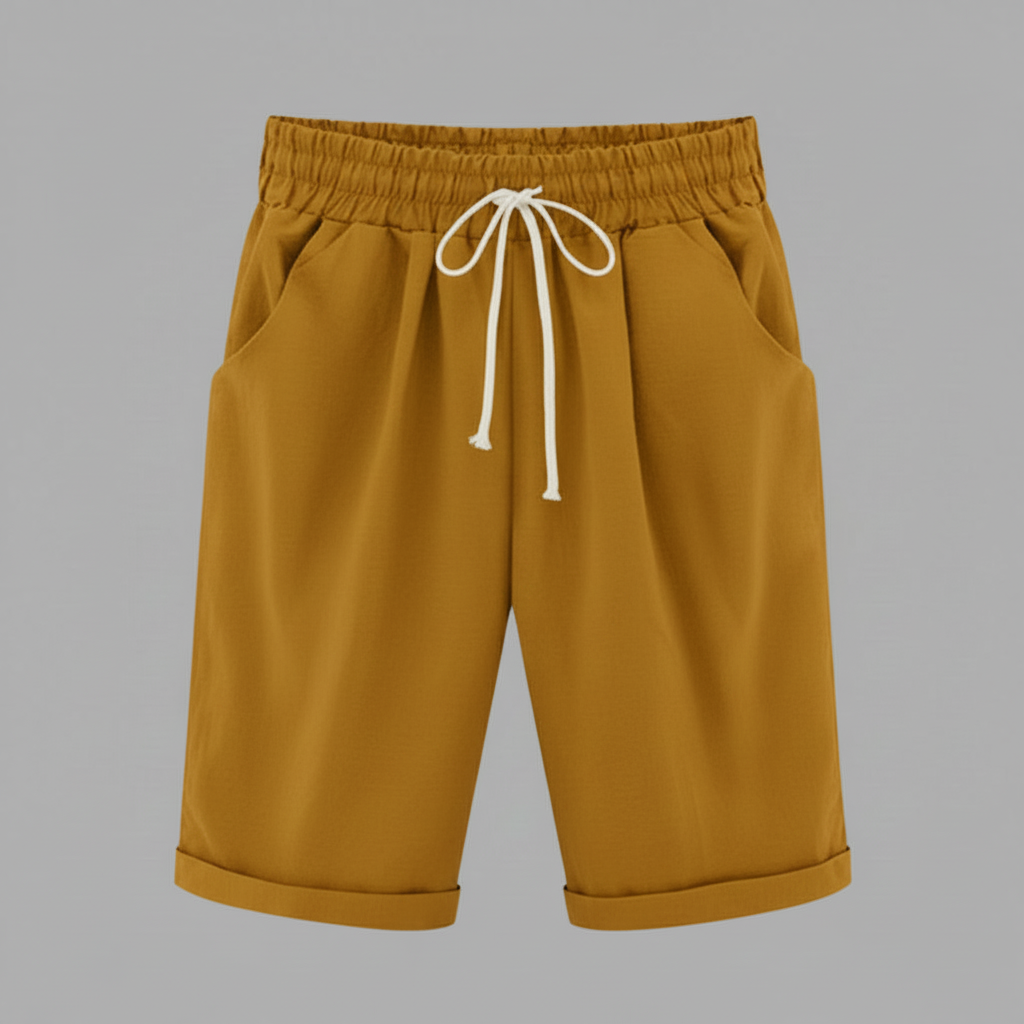 Pantaloncini Estivi Donna | Shorts Ampi con Vita Elastico