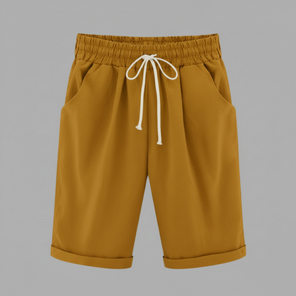 Pantaloncini Estivi Donna | Shorts Ampi con Vita Elastico