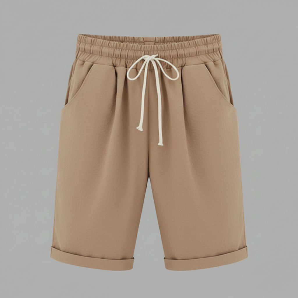 Pantaloncini Estivi Donna | Shorts Ampi con Vita Elastico