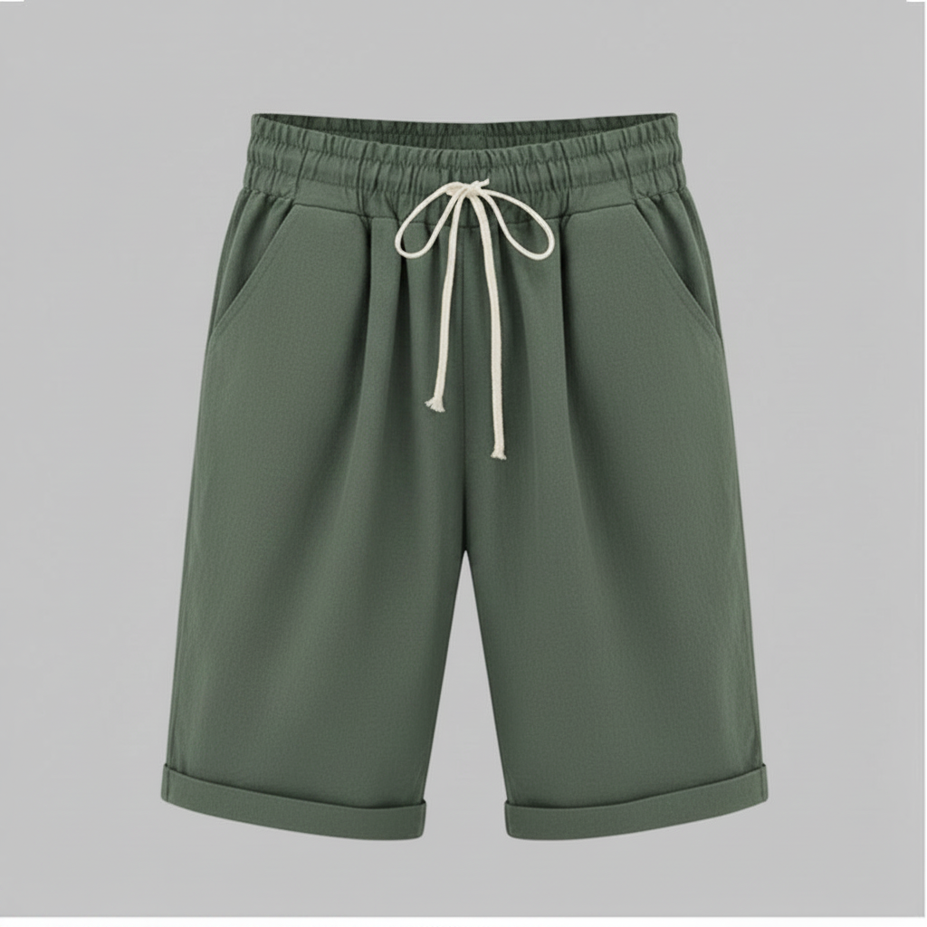 Pantaloncini Estivi Donna | Shorts Ampi con Vita Elastico