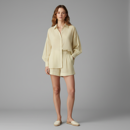 Set Donna Due Pezzi | Camicetta e Gonna Vestibilità Ampia