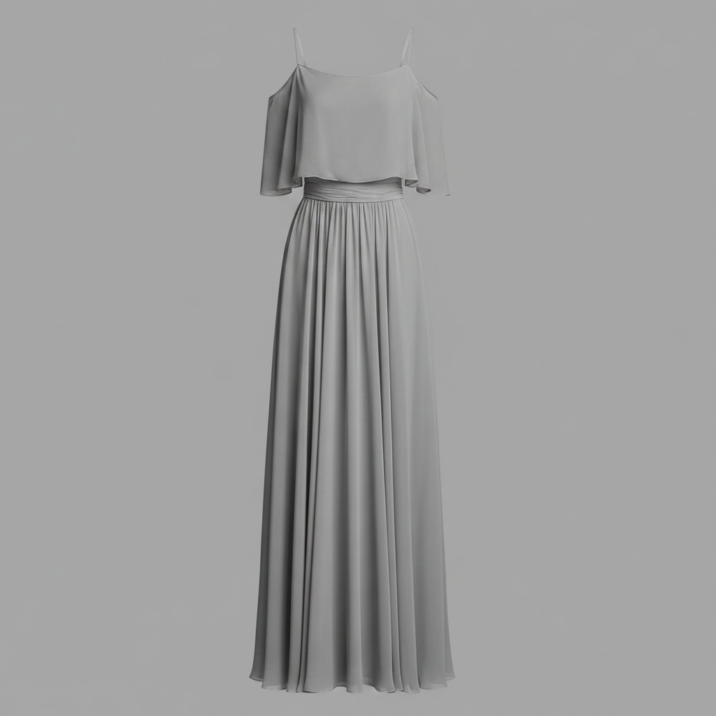 Set Estivo Donna Chiffon | Top Spalle Scoperte e Pantaloni Palazzo