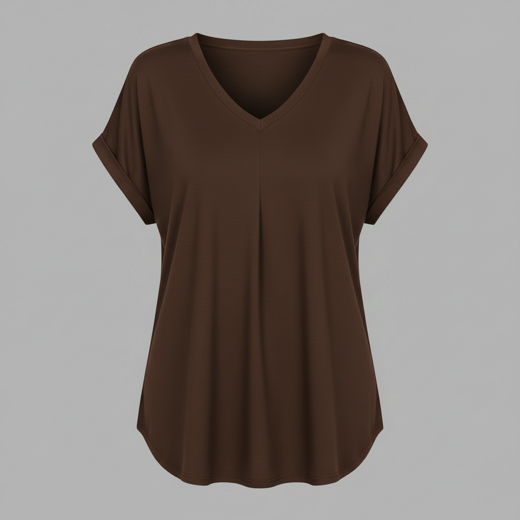 Top Donna Plissettato | Elegante Top Estivo con Maniche Corte