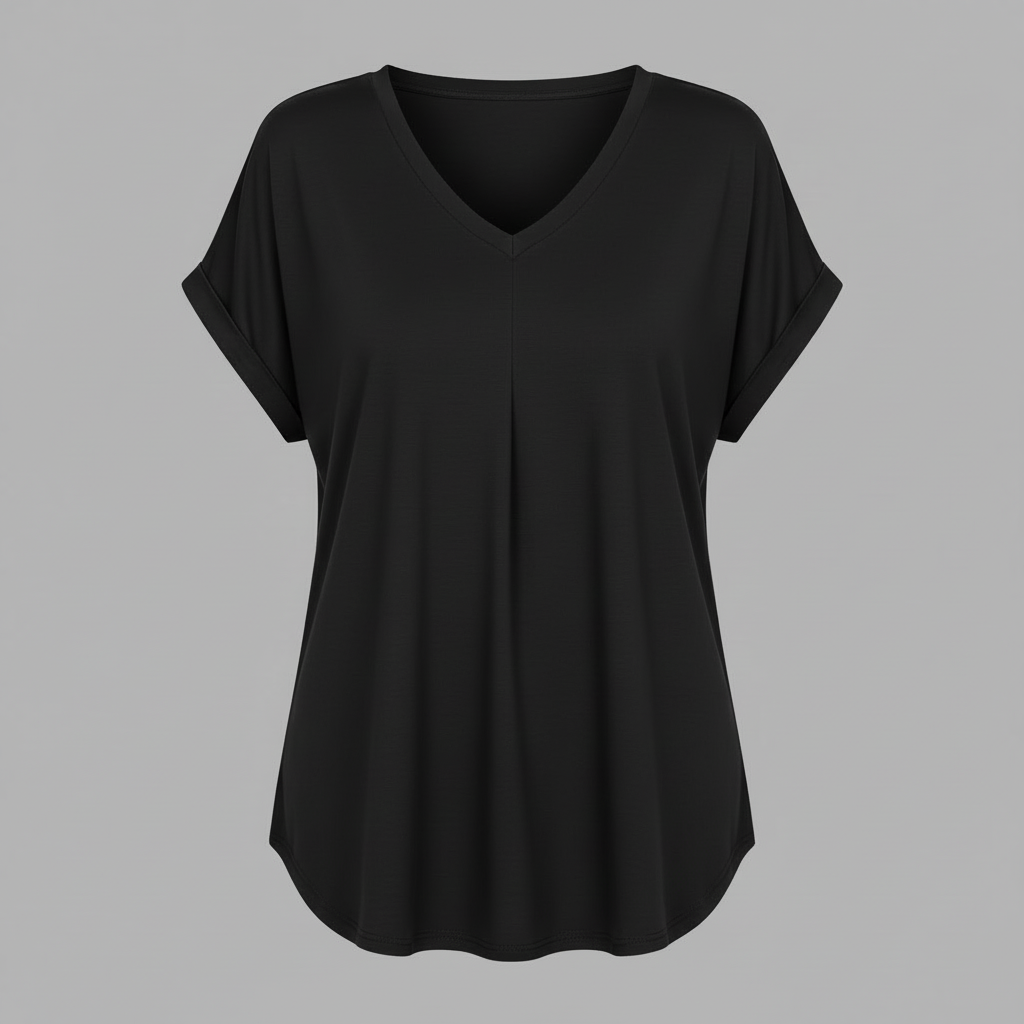 Top Donna Plissettato | Elegante Top Estivo con Maniche Corte