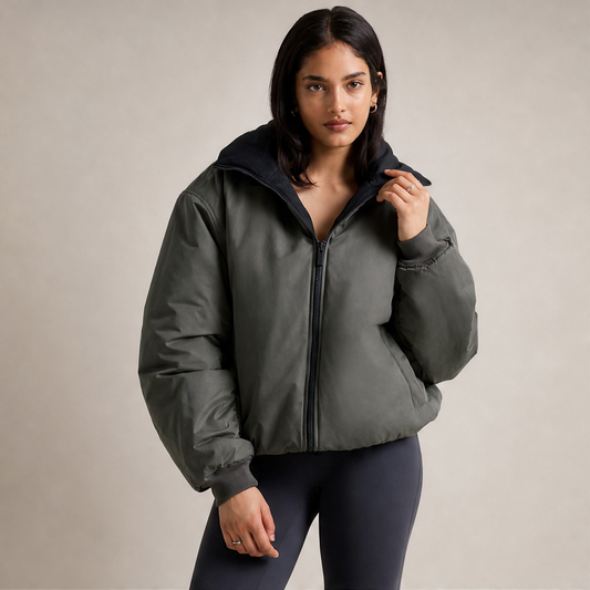 Varoneo – Bomber Reversibile Collo a Imbuto lifestyle