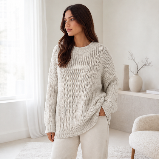 Morevia – Maglione Oversize a Costine lifestyle