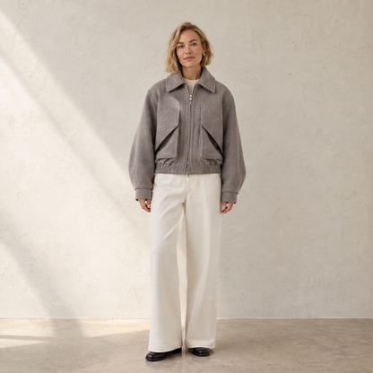Verelio – Giacca in Misto Lana Spalla Ampia lifestyle