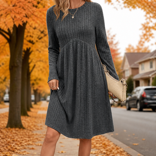 Velmora – Abito A-Line Costine con Tasche Nascoste lifestyle