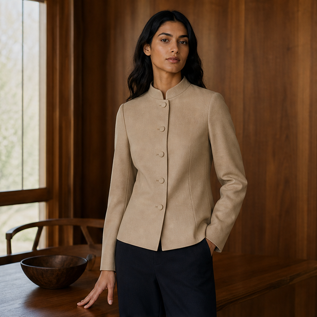 Valcera – Giacca Nehru in Lana Sartoriale lifestyle