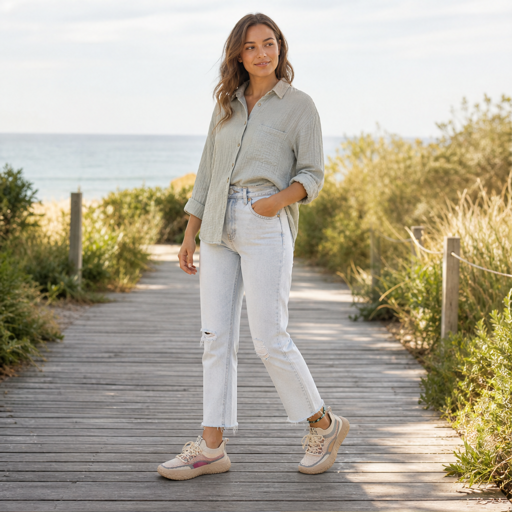 Venalia – Sneakers Traforate in Maglia Traspirante lifestyle
