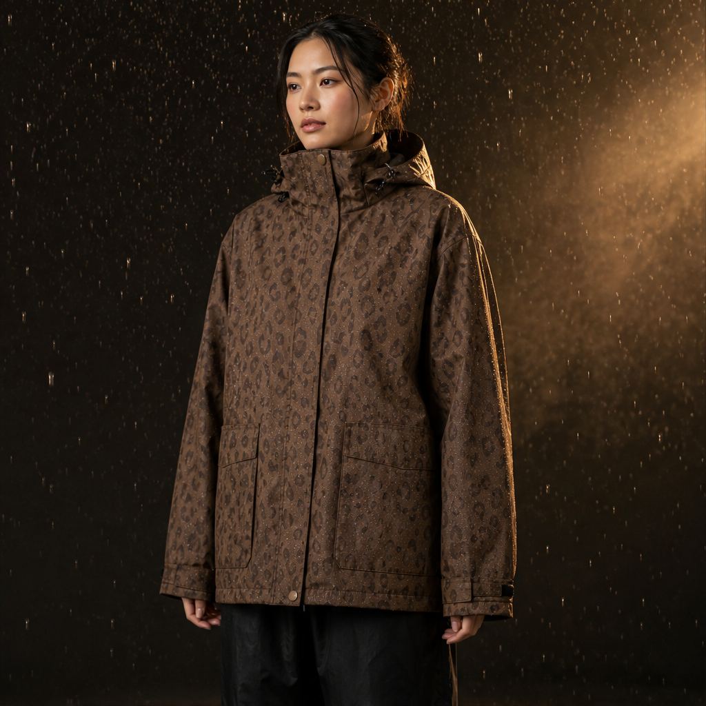 Velmara – Giacca Impermeabile Reattiva Cheetah lifestyle