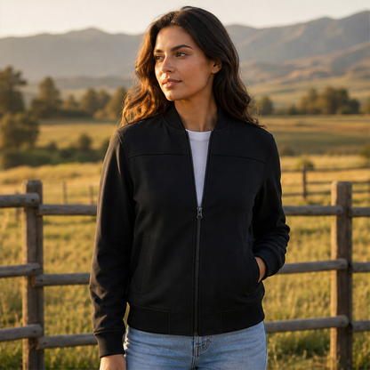 Varenzo – Giacca Bomber Classica con Zip lifestyle