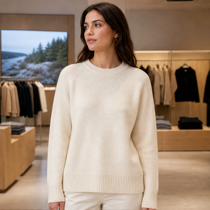 Lanorie – Maglione in Lana Merino a Collo Alto lifestyle