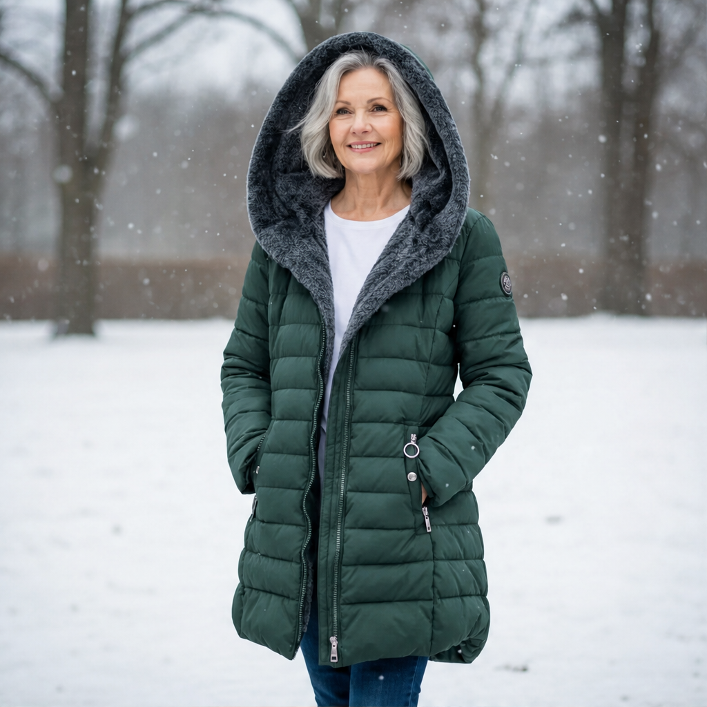 Luania – Piumino Lungo con Cappuccio Oversize lifestyle