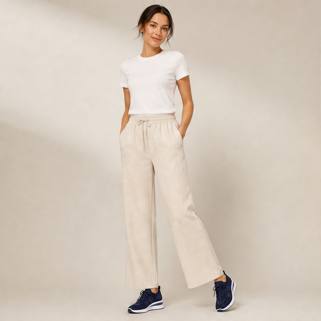 Sneakers Blu Navy in Mesh con Strass | Scarpe con Zeppa e Dettagli Brillanti – Traspiranti con Lacci