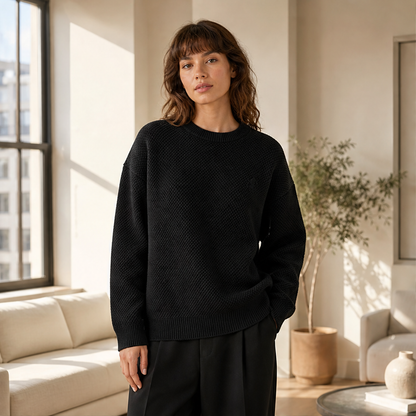 Vernoli – Maglione Girocollo Trama a Rombi lifestyle