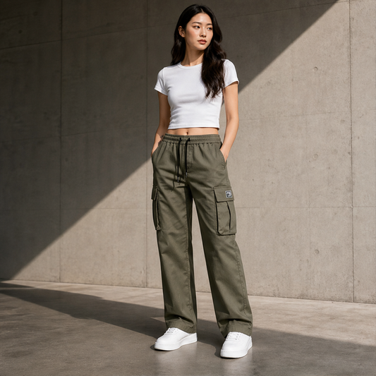 Varenzo – Pantaloni Cargo Comodi Multitasche lifestyle