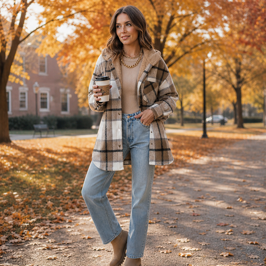 Vellamora – Cardigan con Cappuccio Scozzese in Flanella lifestyle