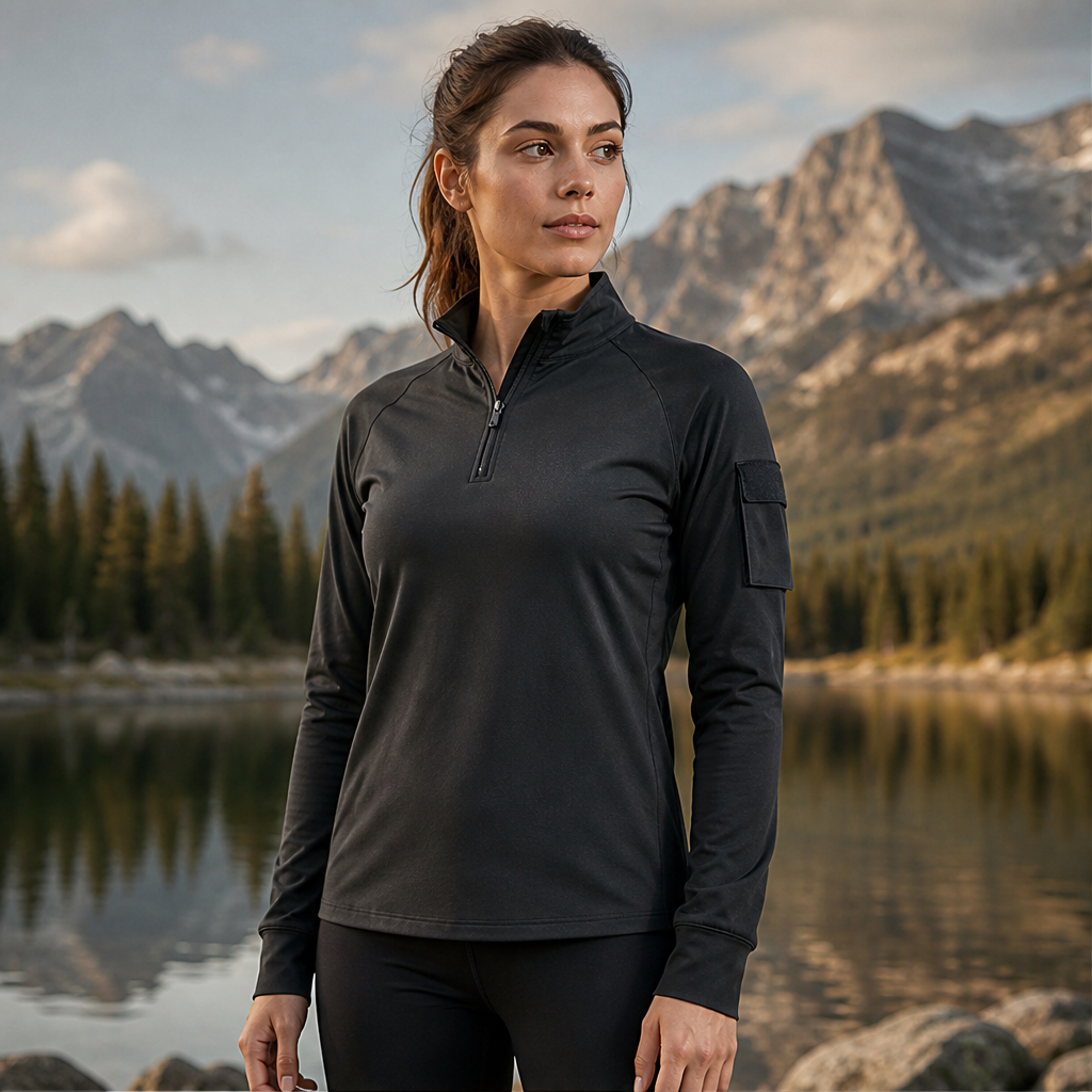 Trailonda – Top Sportivo Multitasche Quarter-Zip lifestyle