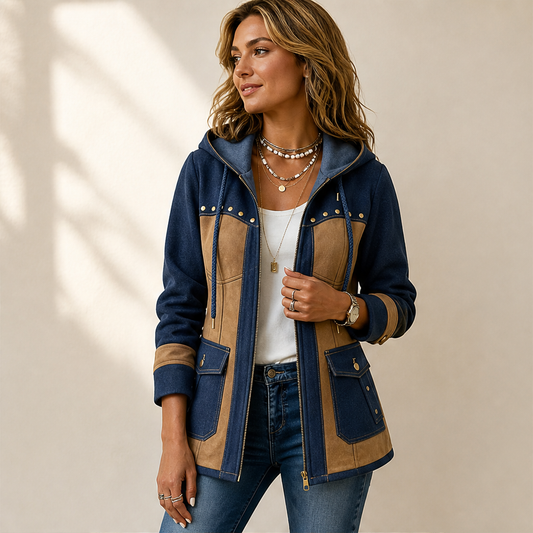 Emmina – Giacca Patchwork con Cappuccio lifestyle