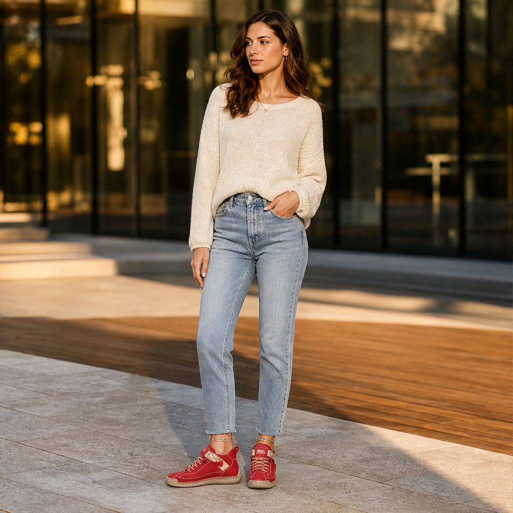 Geraldine – Sneakers Ortopediche in Pelle lifestyle