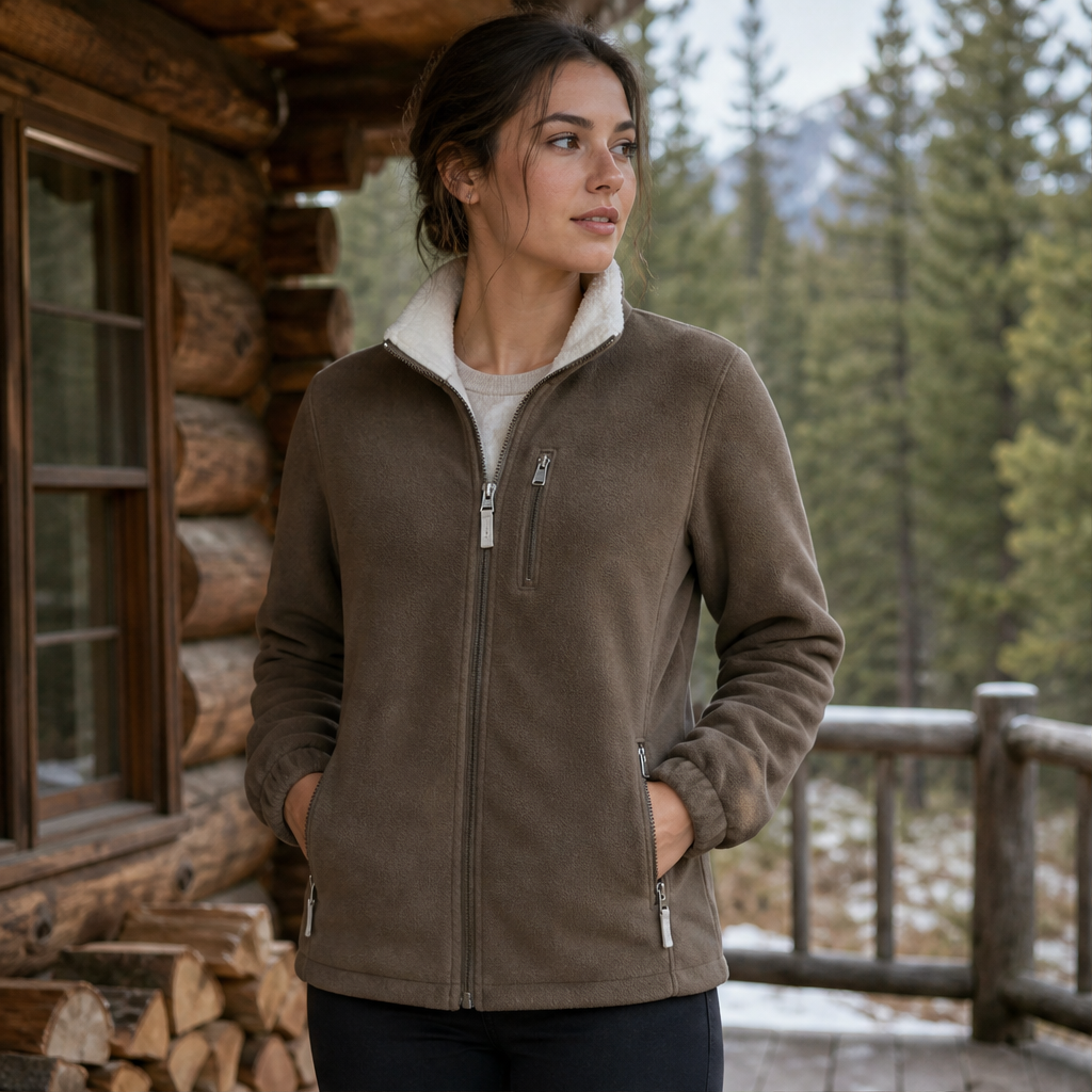 Calorina – Giacca Foderata in Pile con Cappuccio lifestyle